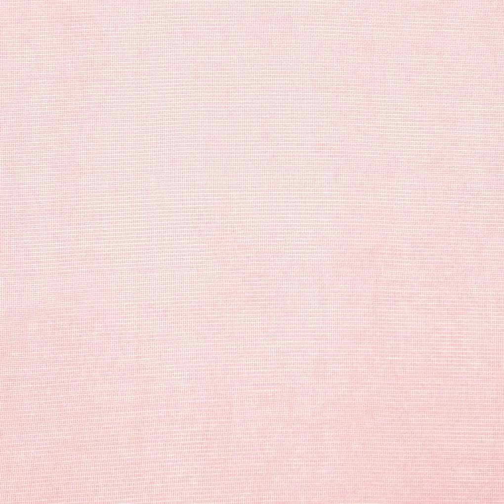 2 db világos rózsaszínű fátyolfüggönyök hurokkal 140x140 cm