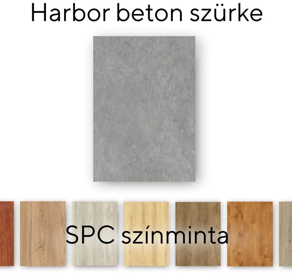 Leziter Harbor beton szürke Vinyl SPC padló minta/db