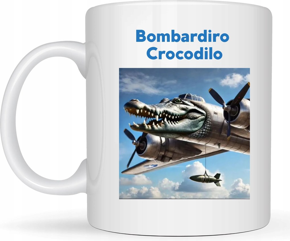 Bögre Viral Italian Brainrot Mem Tiktok Bombardiro Crocodilo