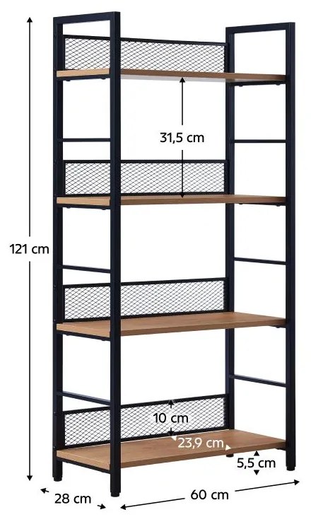 Regál Kuomintang 1 (tölgy + fekete). 1116364