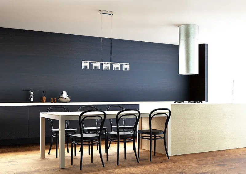 RENDL R11678 ESTRA Modern Led Függesztett Lámpa Átlátszó Üveg IP20