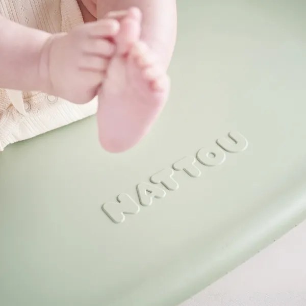 Nattou - Pelenkázó alátét SOFTY 50x70 cm zöld