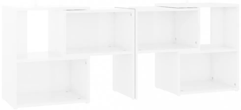 fehér szerelt fa TV-szekrény 104 x 30 x 52 cm