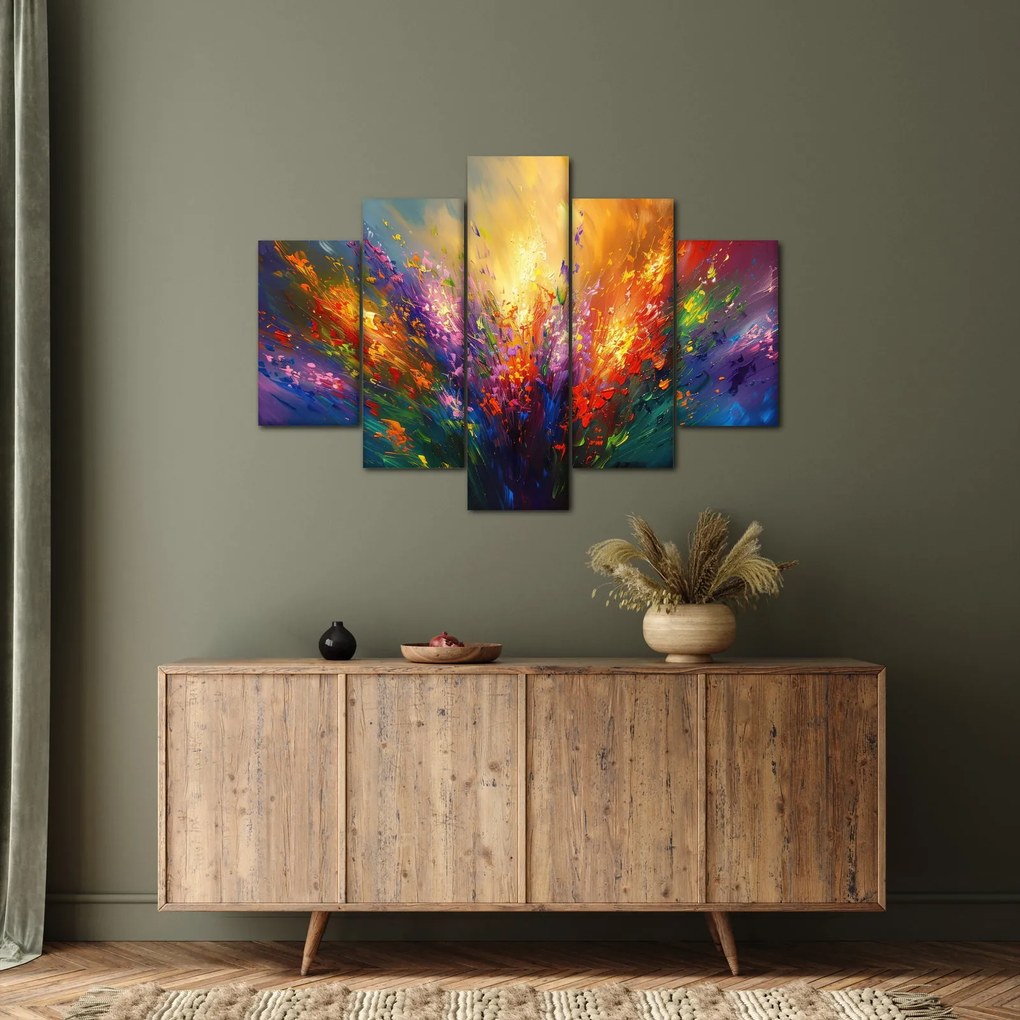 Kép - A virágok absztrakciója (150x105 cm)