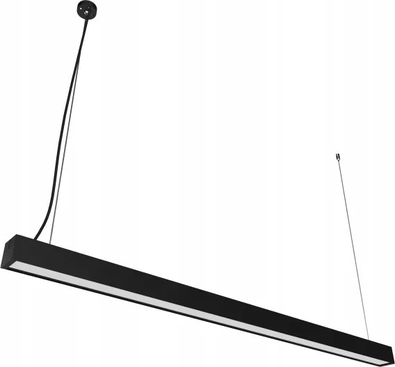 LED csillár kábeles/felületre szerelhető LED/44W/230V 4000K 120 cm fekete