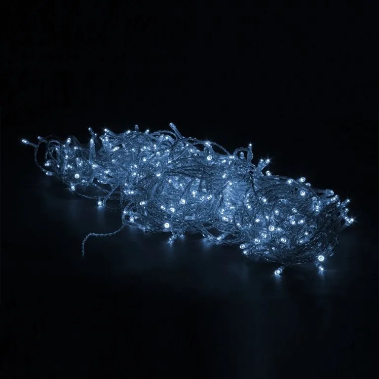 VOLTRONIC® Fényfüzér 10 m 100 LED hideg fehér  vezérlő