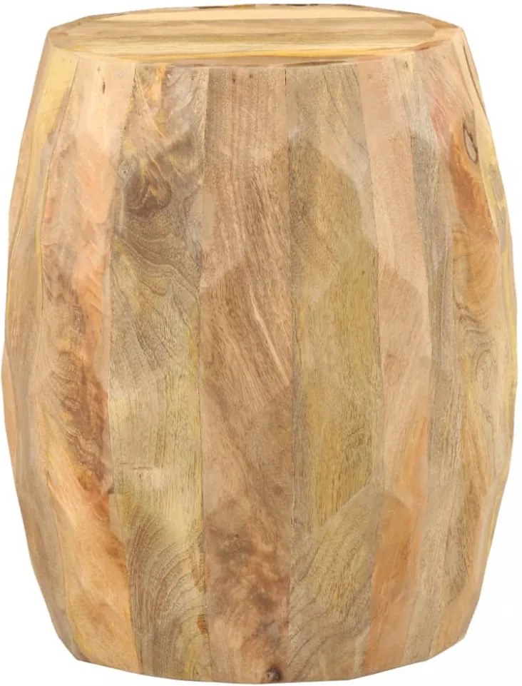 vidaXL dob formájú tömör mangófa ülőke