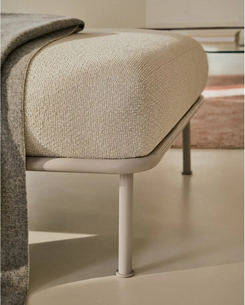 Bézs buklé lábtartó Aurum – Kave Home