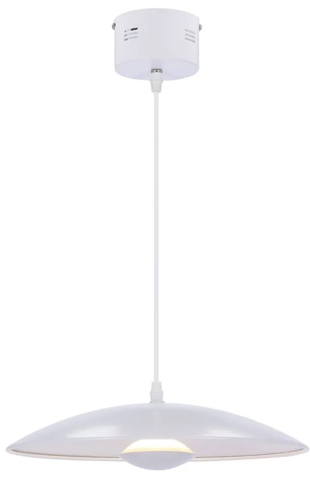 Fehér LED függőlámpa fém búrával Lund – Candellux Lighting