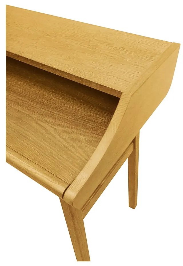 Szekreter típusú íróasztal tölgyfa dekorral 44x115 cm Carteret – Woodman