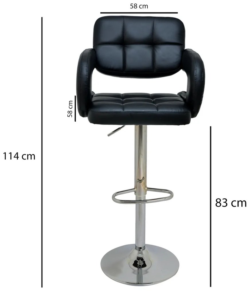 Burocci Cappa Black bárszék