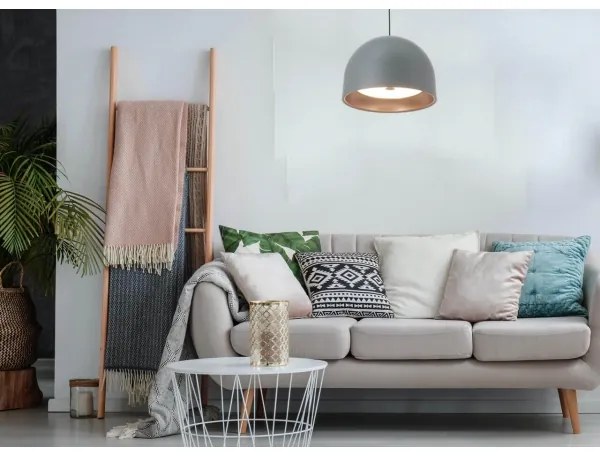 Klausen 113006 - Csillár zsinóron GRAVITY 3xE27/7W/230V szürke