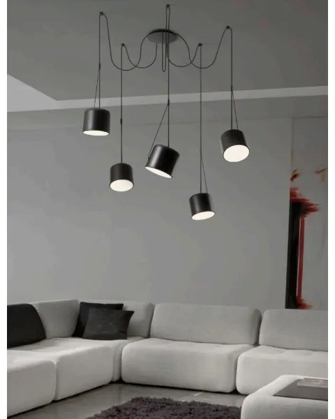 Redo 01-1828 - Csillár zsinóron DODO 5xE27/15W/230V pók