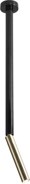 ALDEX 1067PL_G1_M STICK Hengeres Mennyezeti Lámpa Fekete, Arany G9 IP20