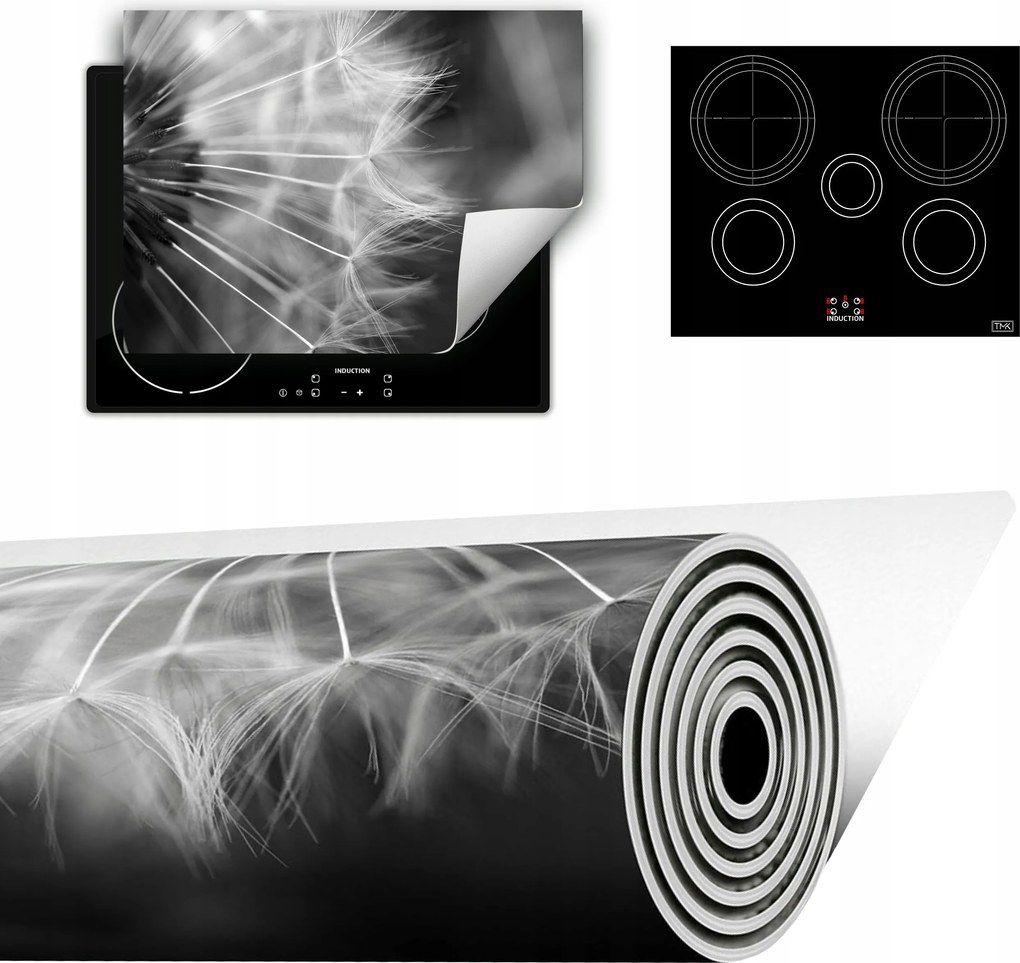 Vinyl Szőnyeg A Konyhába Több Hely 70x52 szürke virágok