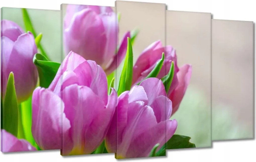 Vászonkép 100x60 Tulipánok Virágok