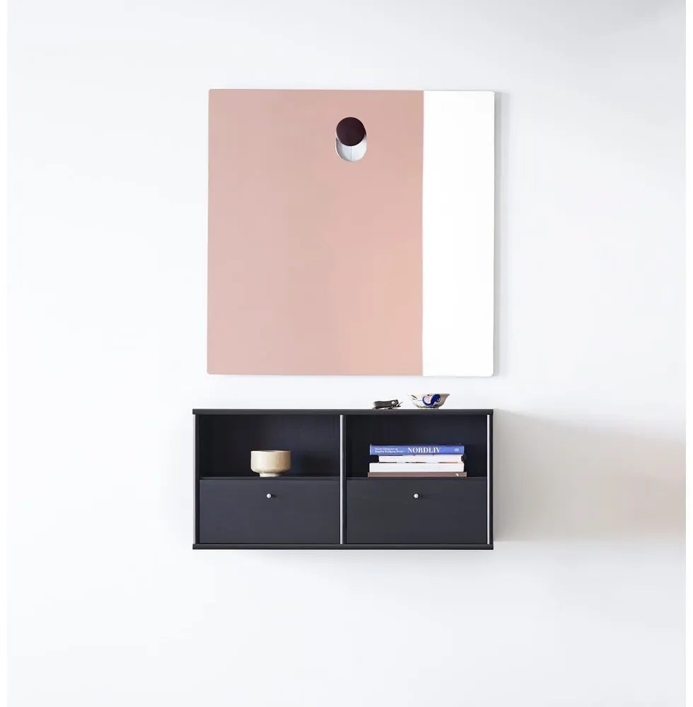 Fekete előszoba bútor kőrisfa dekorral Mistral - Hammel Furniture