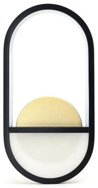 Aigostar - LED fali lámpa LED/13,5W/230V 2700K fekete/arany