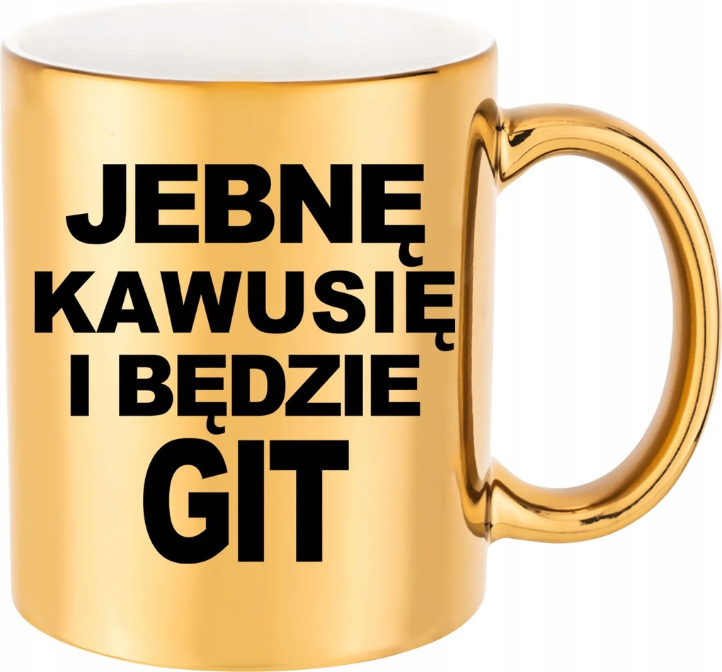 Arany Bögre Kávé És Lesz Git Vicces Ajándék Csomagolás