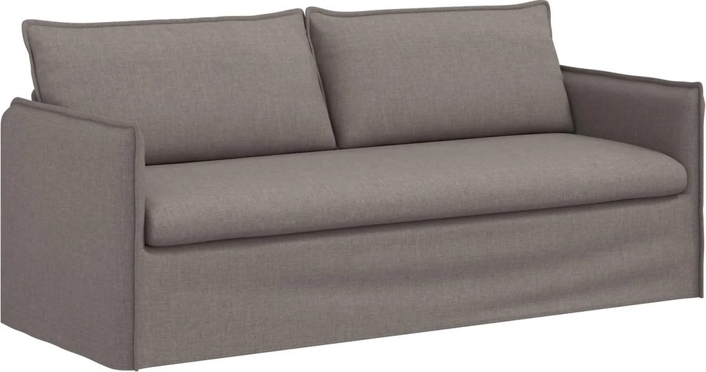 vidaXL Kanapé Tópszínű 196 x 82 x 85 cm szövet