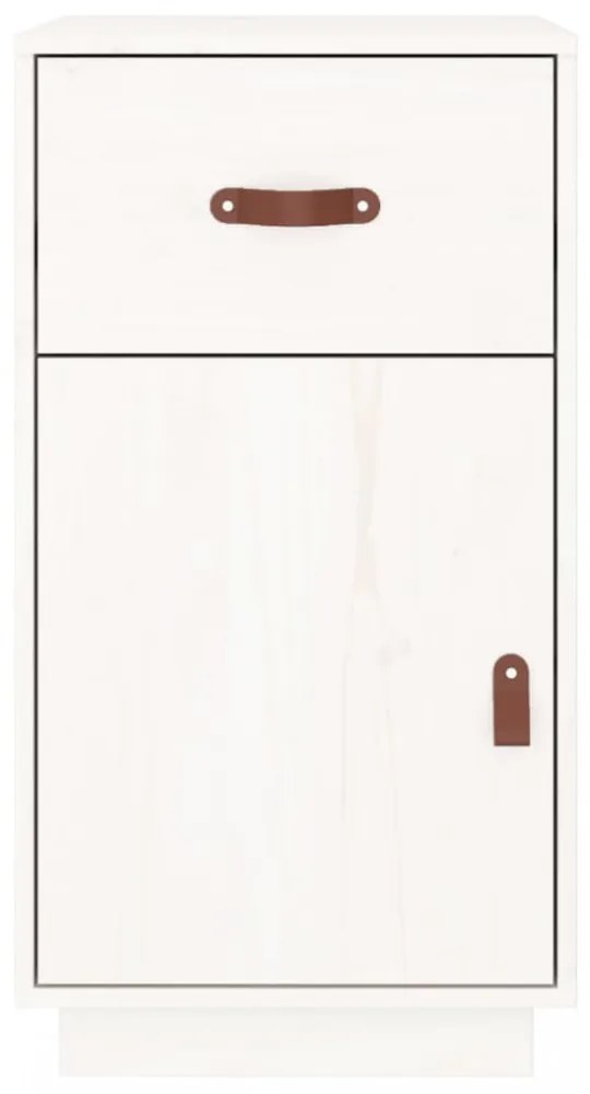 fehér tömör fenyőfa íróasztalszekrény 40x50x75 cm