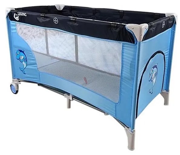 COSING - ADAM Dolphin Blue utazóágy állítható fekvőpozícióval