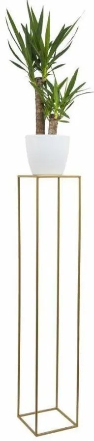 Virágállvány 130x24 cm arany színben