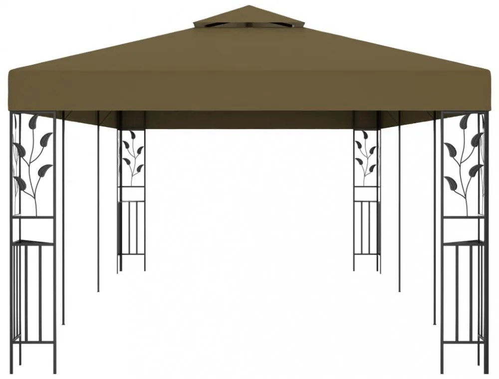 tópszínű pavilon 6 x 3 m 180 g/m²