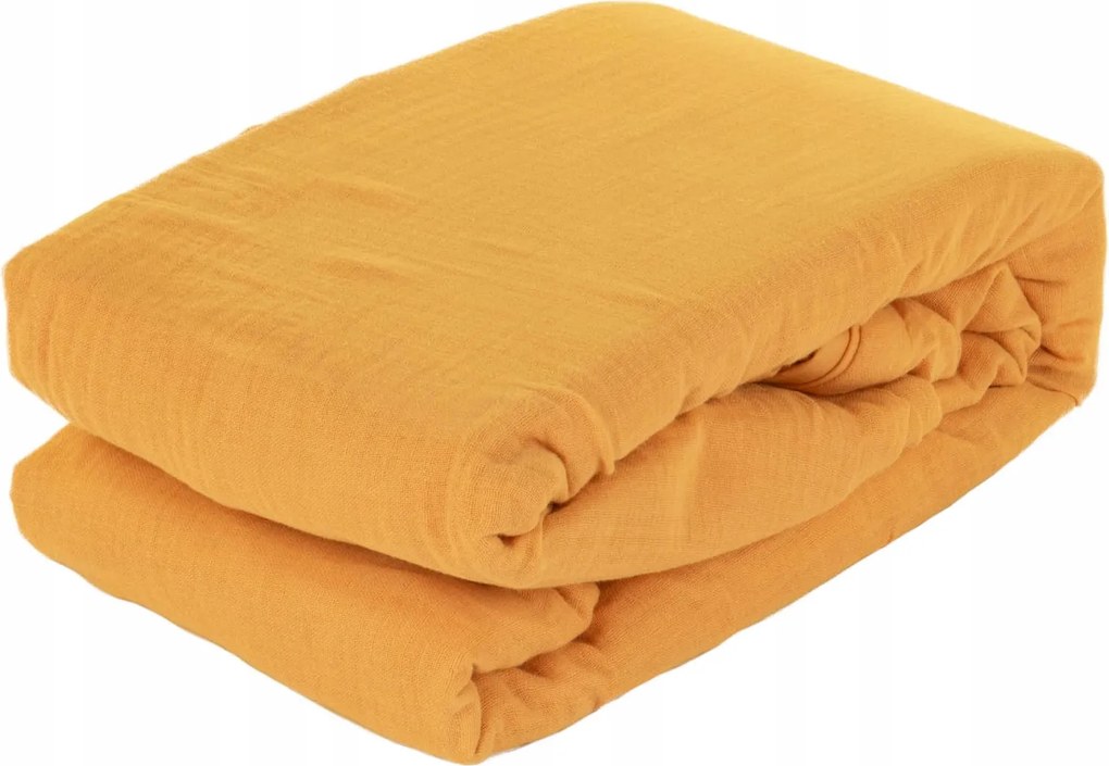 Muszlin Ágyneműhuzat Garnitúra Sárga Párnahuzat 220x243