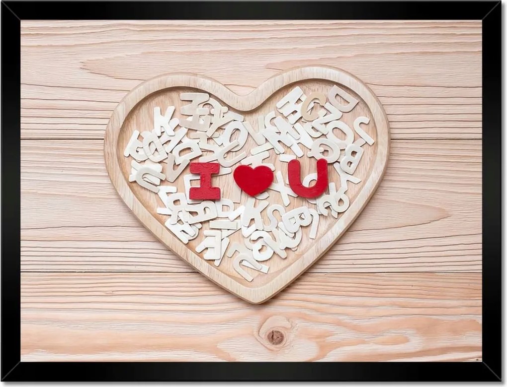 Poszterek keretben 40x30 Nőnap Ajándék Love