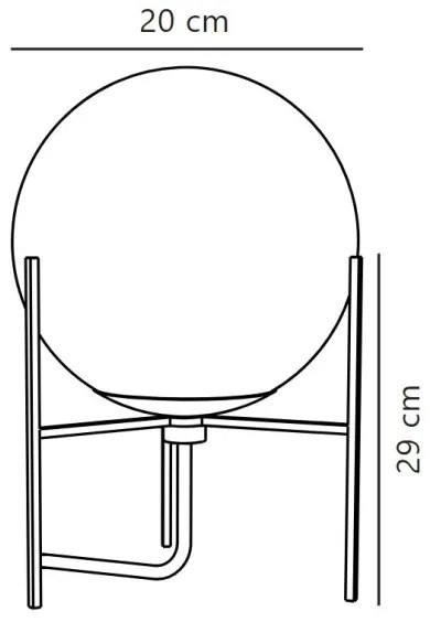 Nordlux - Asztali lámpa ALTON 1xE14/15W/230V