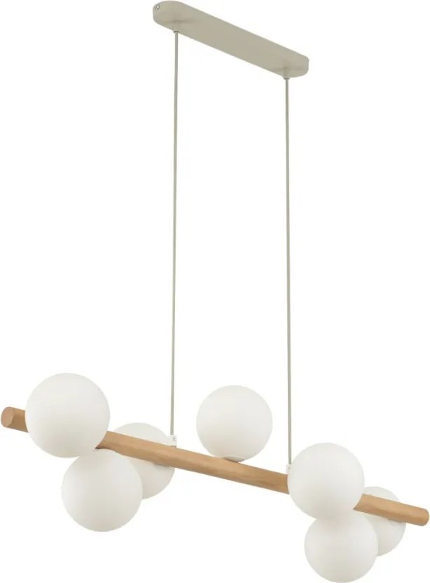 TK LIGHTING 5905 ESTERA Modern Függesztett Lámpa Bézs, Világos Fa G9 IP20