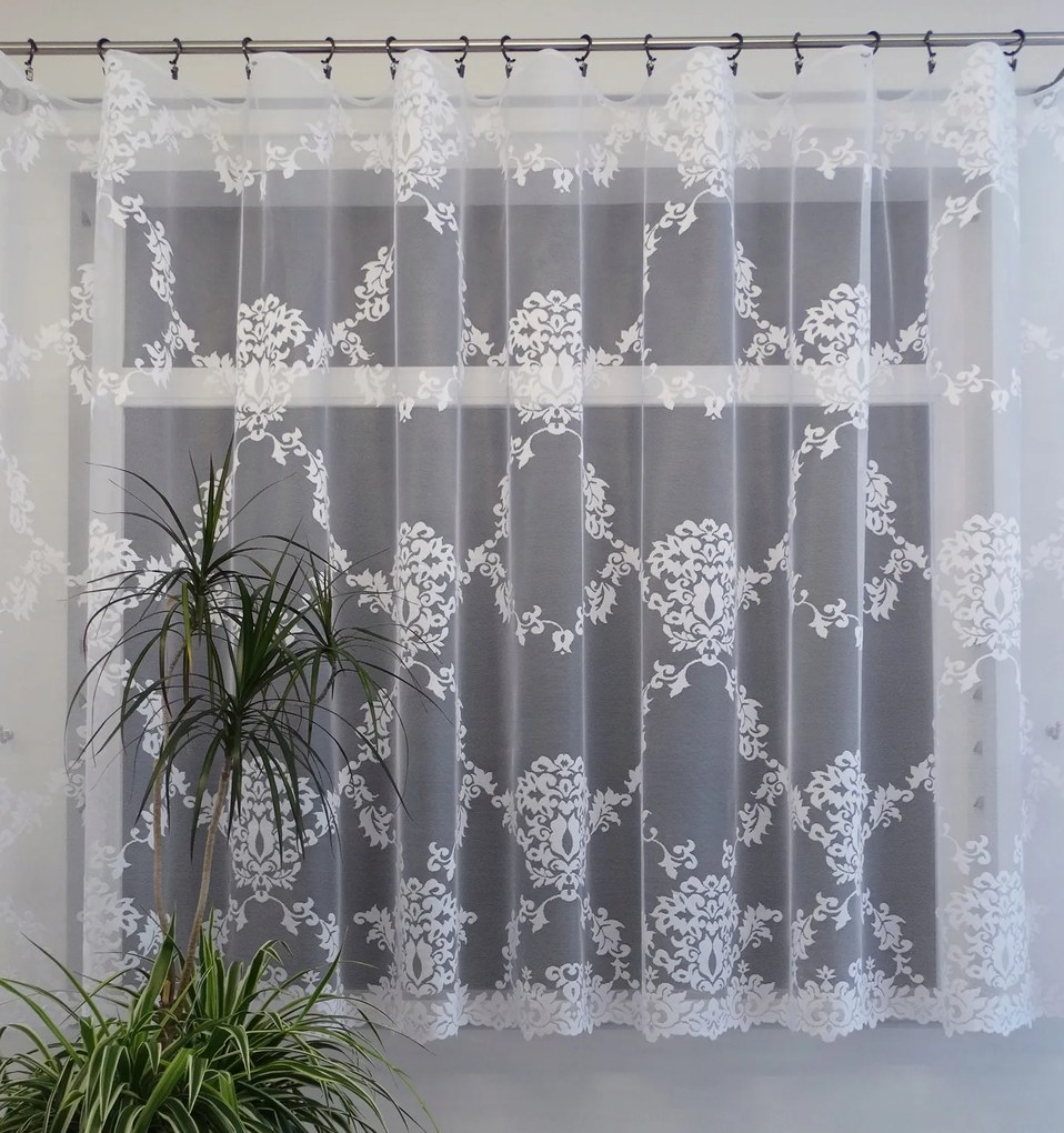 Mg Függöny 32205 Fehér 200x160cm kész, M szalaggal