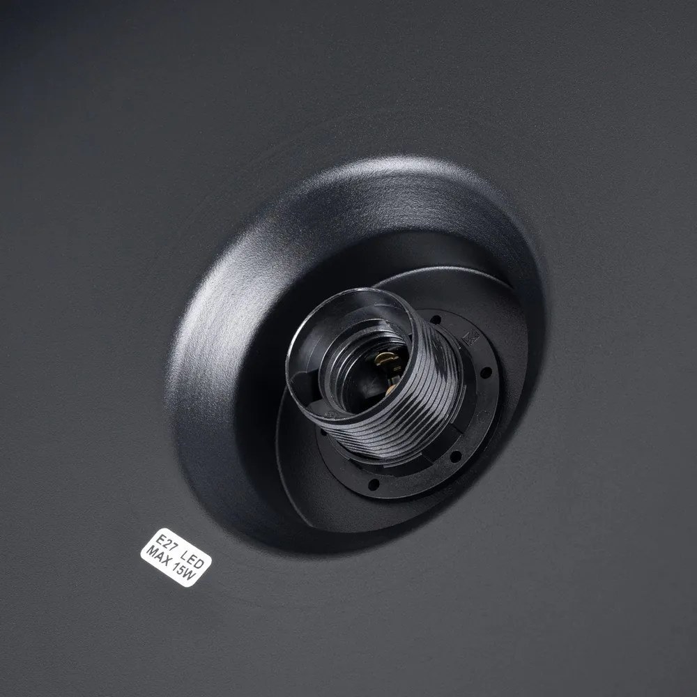 Fekete függőlámpa ø 35 cm Vito – Sollux