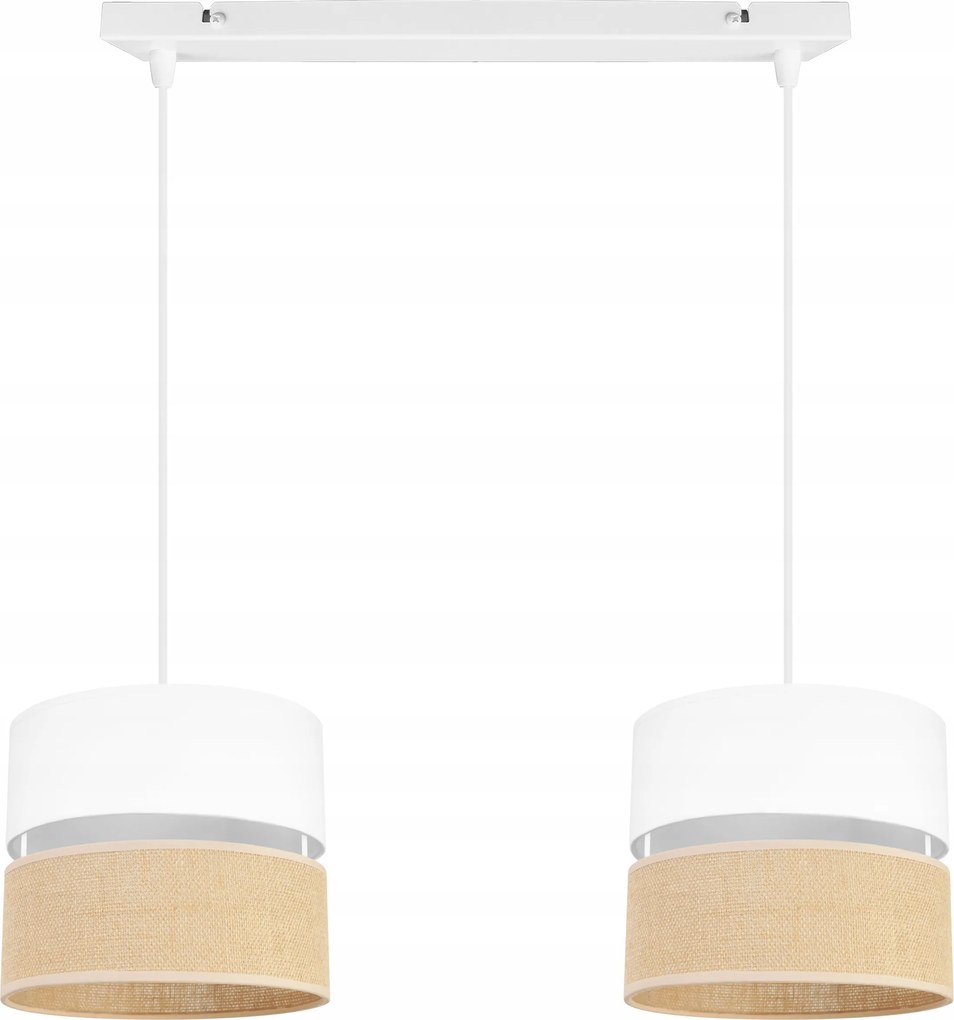 Függő Lámpa Mennyezeti Csillár Lámpabúra Boho Juta 20 CM Hálószoba Nappali