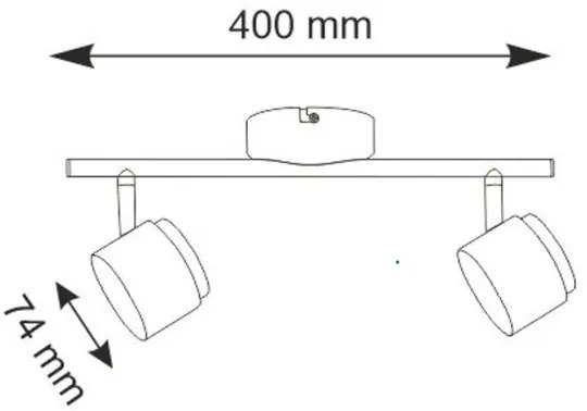 LED Spotlámpa KUBIK 2xLED/4,2W/230V fehér