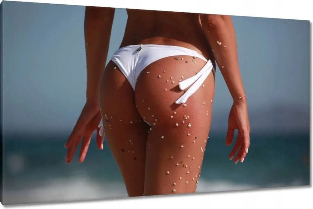 Vászonkép 120x70 Lány a tengerparton