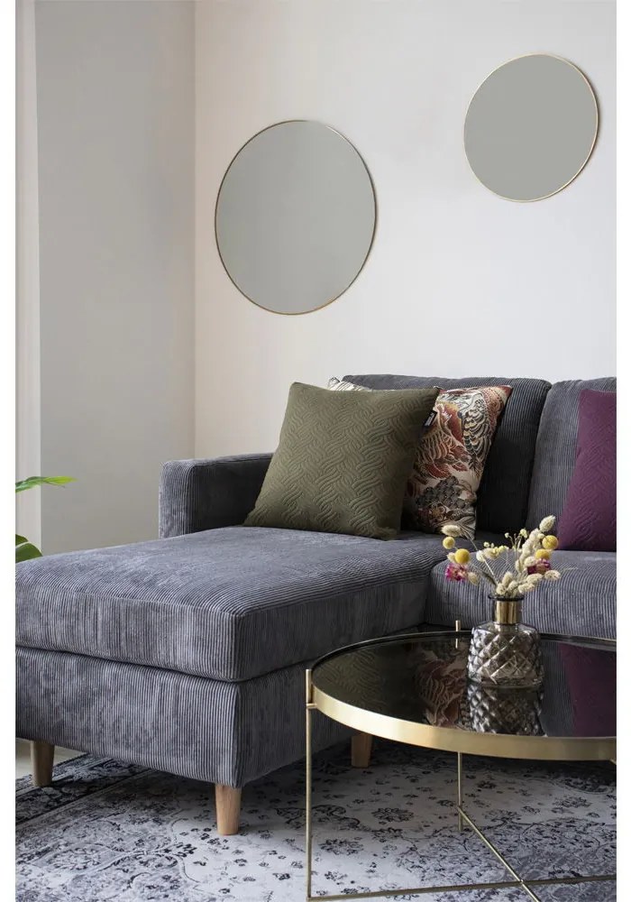 Jersey tükör acél, rézhatású, ø60 cm