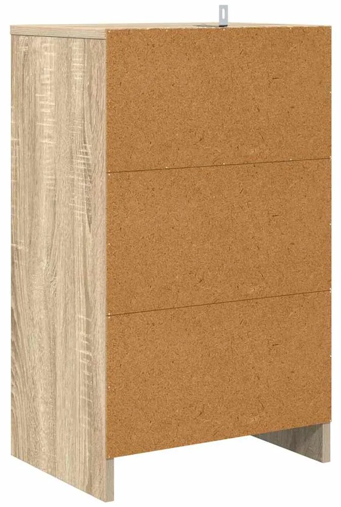 vidaXL Éjjeliszekrények 2 pcs Sonoma tölgy 40 x 30 x 467 cm Faanyag