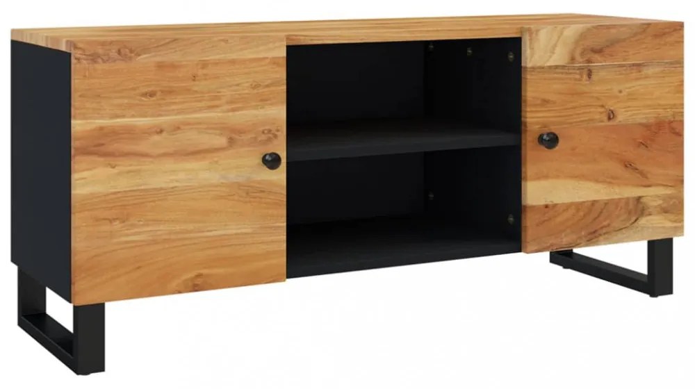 tömör akácfa TV-szekrény 105 x 33 x 46 cm