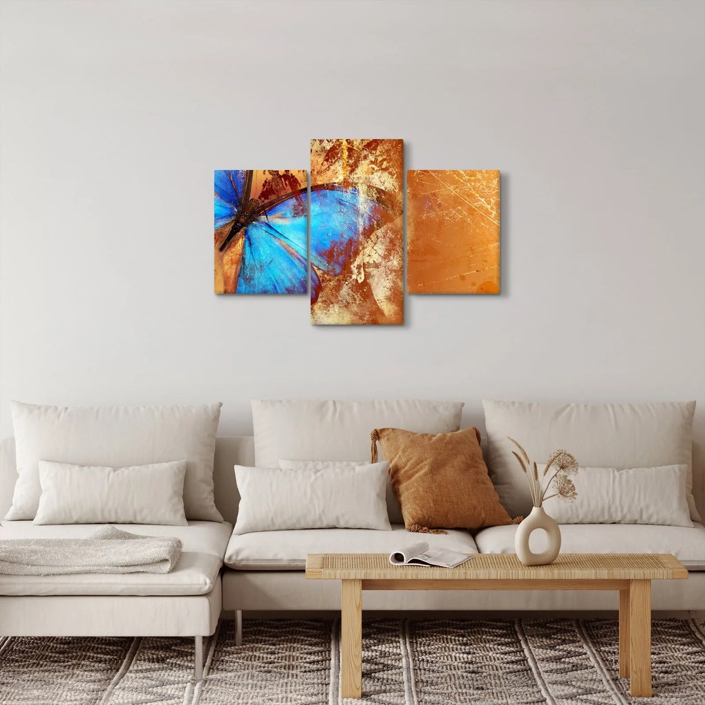Kép - Kék pillangó (90x60 cm)