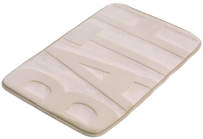 BISK Erga Basic, fürdőszoba szőnyeg 60x40 cm, 5-ös modell, bézs, ERG-07898