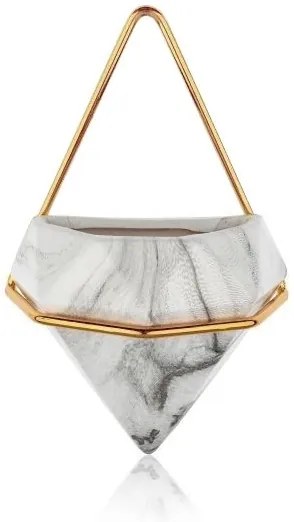 KÉSZLET 2x Fali virágcserép SEMELA 23x20 cm arany