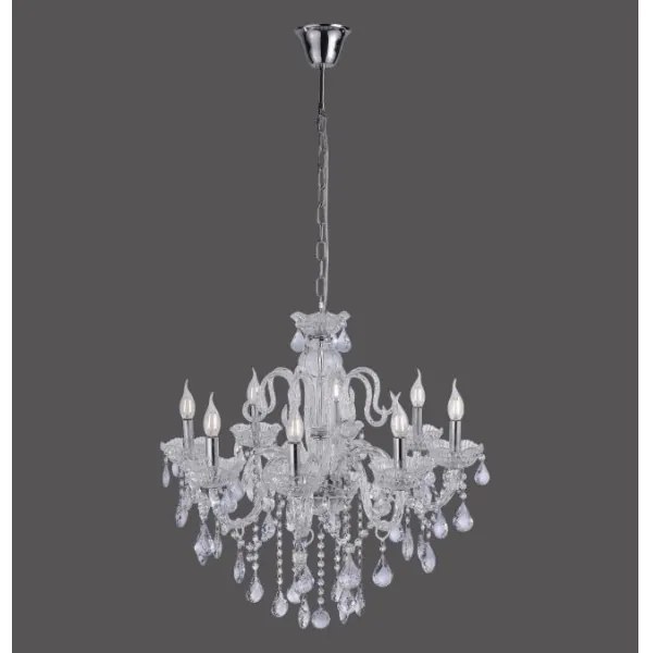 Paul Neuhaus 3081-00 - Kristálycsillár láncon GRACIA 8xE14/40W/230V