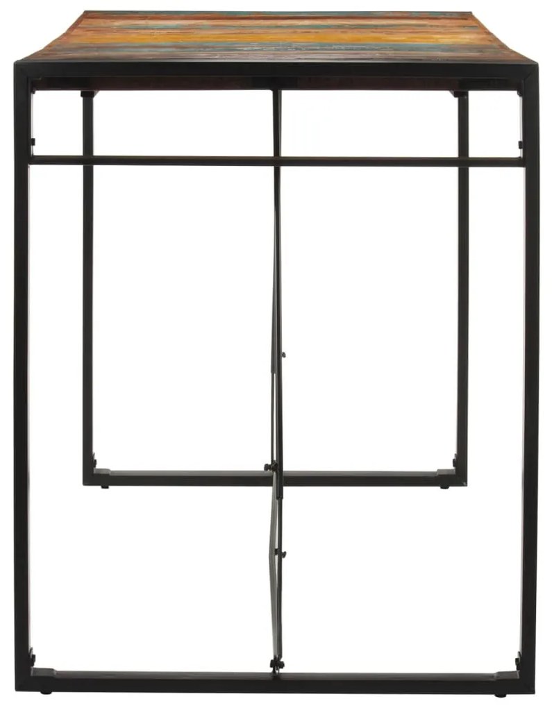 Tömör újrahasznosított fa bárasztal 175x90x110 cm
