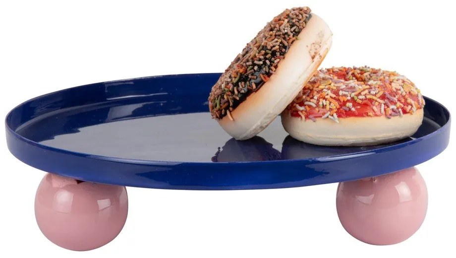 Fém dekoratív tálca ø 25 cm Double Funky – PT LIVING