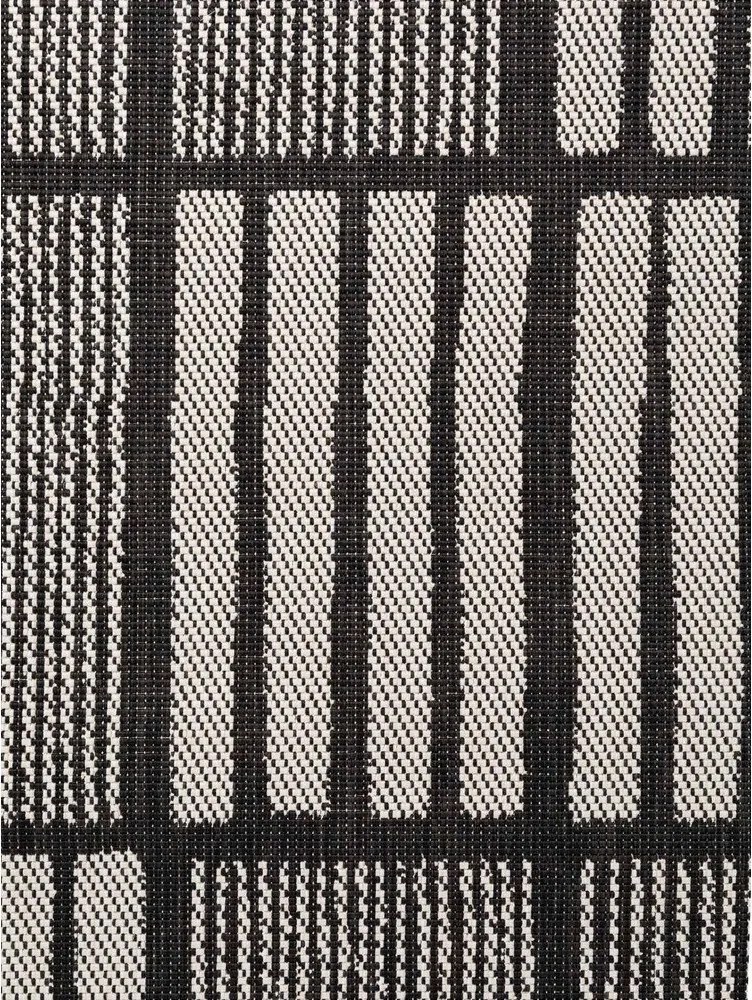 Fekete-krémszínű kültéri-beltéri szőnyeg 120x170 cm Haringey Allington – Ted Baker