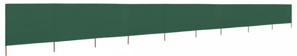 zöld 9-paneles szövet szélfogó 1200 x 160 cm