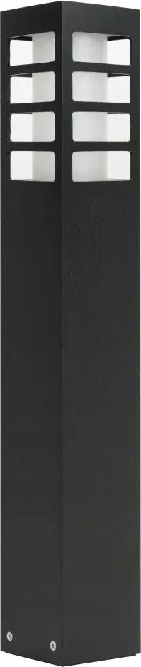 Kültéri ipari kerti oszlop lámpa fekete 50 cm IP54 Su-ma