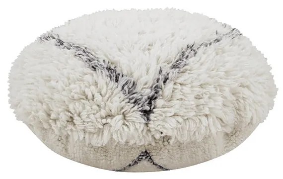 Fehér gyapjú puff Berber Soul – Lorena Canals